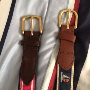 2 belts one size 32 other size 30
